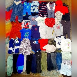 Baby boys 9-12M clothes huge bundle lot. 40pcs total